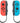 Set da due Joy-Con rosso neon/blu neon