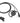 Kenwood EMC-12W Auricolare Cablato a Clip Nero per Musica e Chiamate