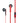 Urbanista Red Wired In-Ear Earphones with Microphone for Music and Calls