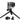 GoPro Tripod Mounts Kit Supporto Treppiede ABQRT-002 con Adattatore a Rilascio Rapido e Mini Treppiede, Nero