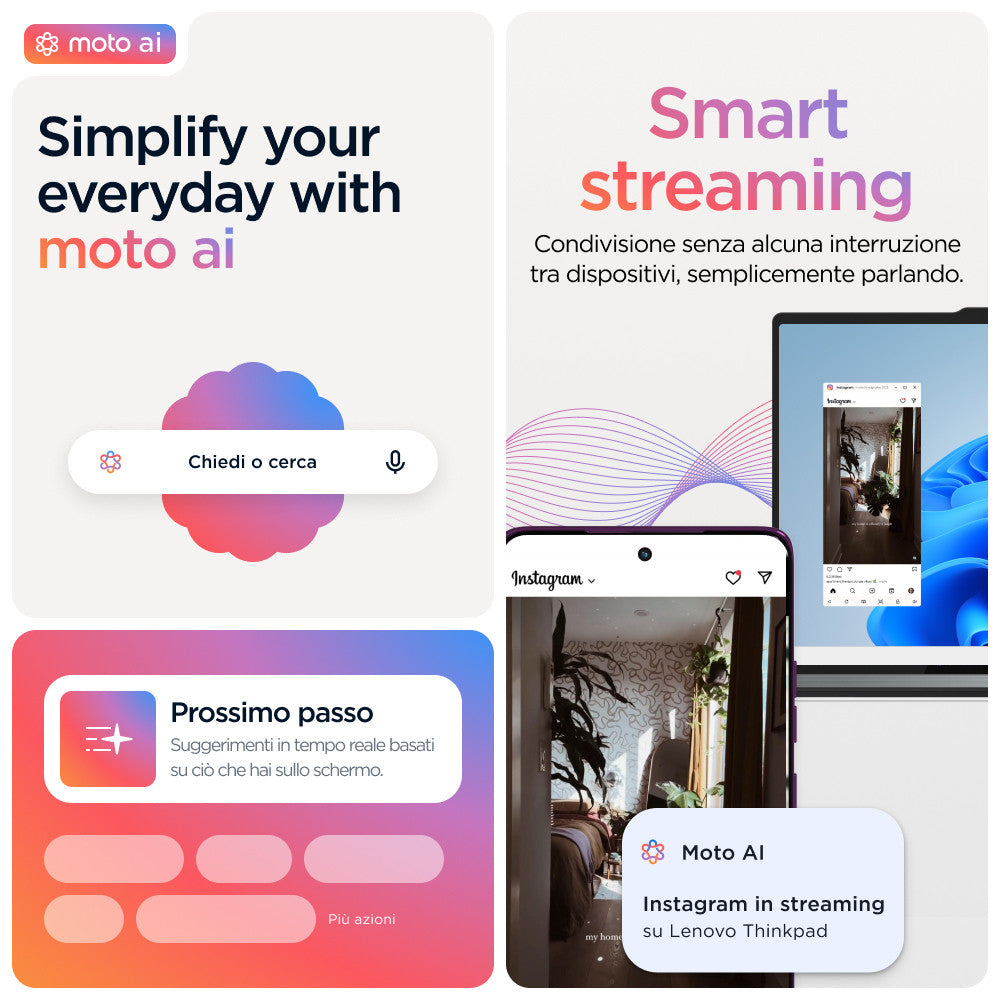 Motorola Edge 60 Pro Smartphone 12GB 512GB Grigio 50MP Fotocamera 6.67