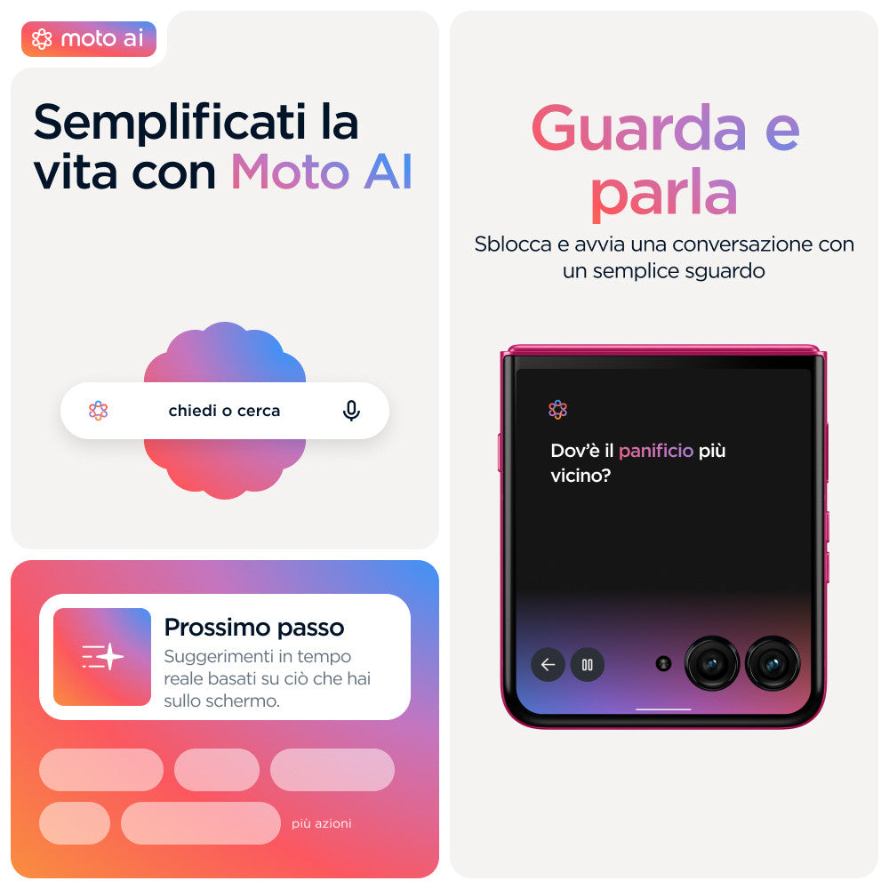 Motorola razr 60 ultra Smartphone Pieghevole 5G 512GB Rosa Android 15 Doppia SIM