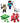 Mattel Minecraft GTP08 Action Figure Core 8 cm Articolazioni Snodate Design Dettagliato