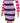 Barbie Fashionistas Bambola Capelli Lunghi Castani Abito a Righe GYB02