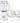 Moulinex Robot da Cucina FP5441 Double Force Compact 2,2 L 800W 25 Funzioni Bianco