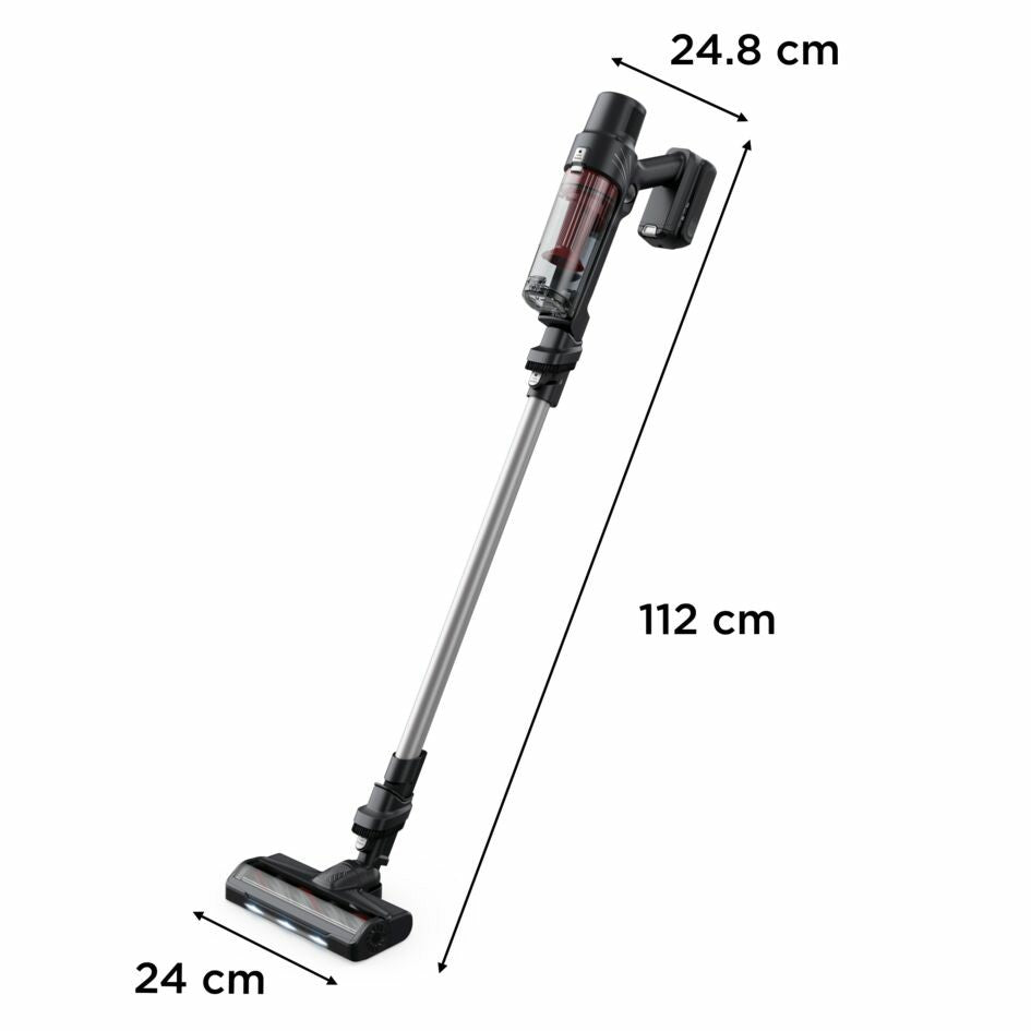 Rowenta X-Pert 7.60 RH6A71 Aspirapolvere a Bastone 2in1 Senza Sacchetto Rosso 45min