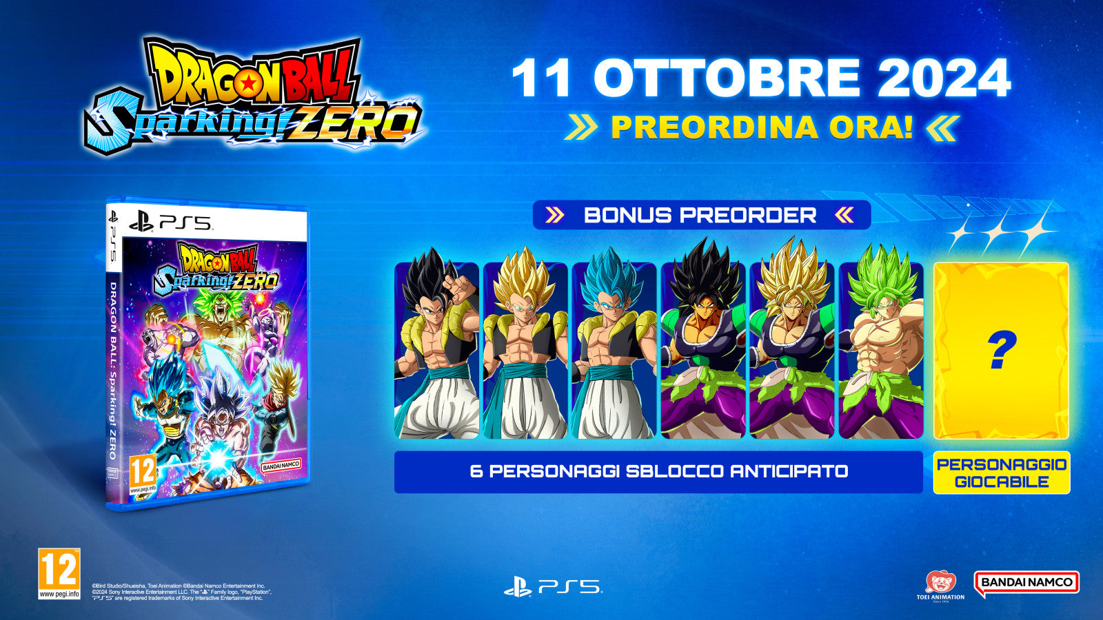 Dragon Ball Sparking ZERO PS5 Videogioco Azione e Lotta Multiplayer Pre-ordine BANDAI NAMCO