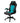 NACON Sedia Gaming PCCH-310 Ergonomica, Similpelle, Braccioli Imbottiti, 5 Ruote, Nero/Turchese