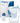 BRITA Caraffa Filtrante Style Blu 1021889 con Filtro Integrato per Acqua Potabile