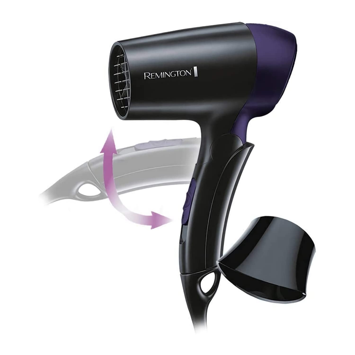 Remington Asciugacapelli D2400 Nero Compatto e Leggero per Asciugatura Rapida