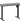 Equip Scrivania Elettrica Ergonomica Nera con Piano 120x60 cm Altezza Regolabile