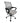EQUIP Sedia da Ufficio 651015 Ergonomica Grigia Schienale a Rete Base Cromata