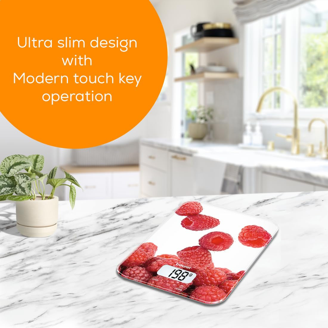 Beurer KS19 Bilancia da Cucina Digitale Berry Capacità 5kg Precisione 1g