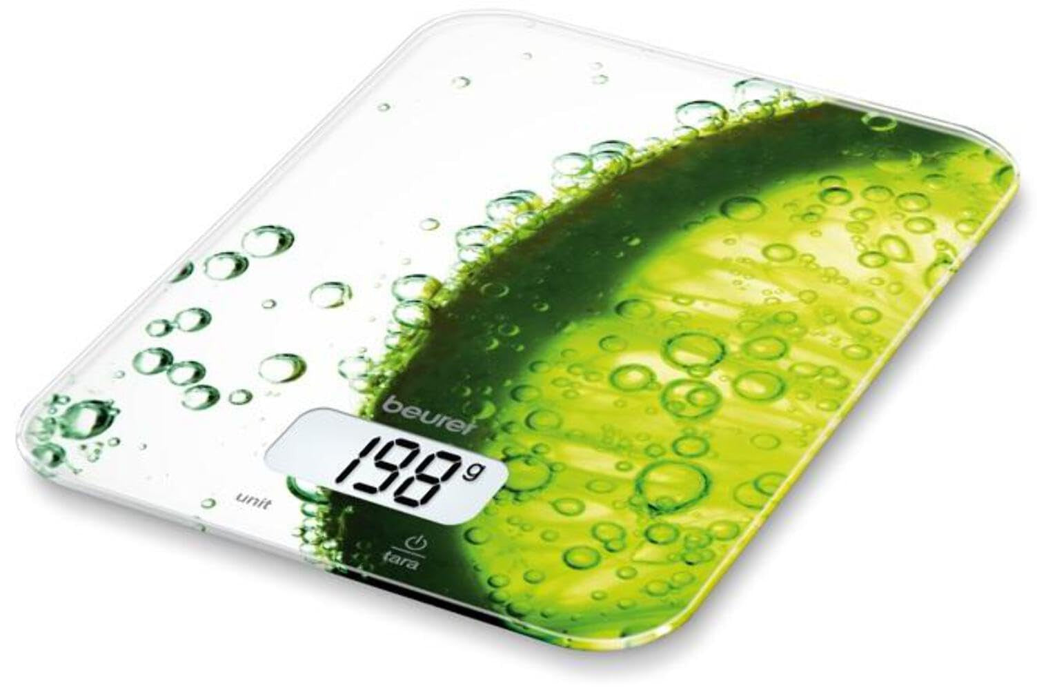 Beurer KS19 Bilancia da Cucina Display Touch 5 kg Verde Limone