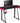 NGM Scrivania Gaming GT02-K 100x60x75 cm Nera con Portabicchieri e Gancio per Cuffie