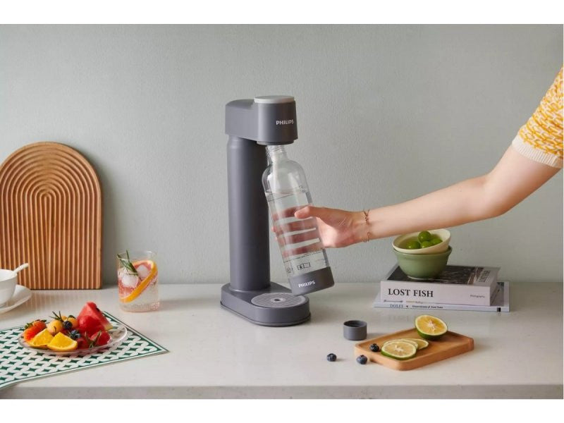 Philips GoZero Gasatore Gasmarine Argento Kit per Acqua Frizzante Domestica