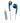 JVC HA-F19M Auricolari In-Ear Cablati Blu/Grigio con Microfono