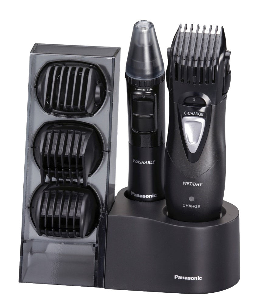 Panasonic Regolabarba ER-GY10CM504 Wet & Dry Ricaricabile 4 Pettini Nero