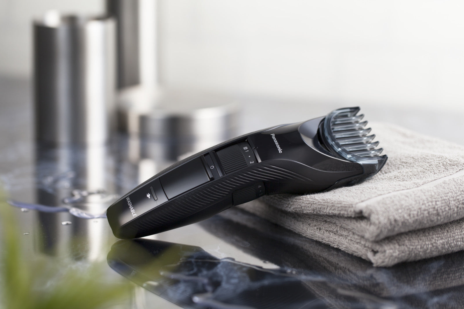 Panasonic Tagliacapelli ER-GC53 Senza Filo Lavabile 20 Lunghezze 0,5-10 mm