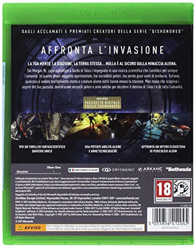 Prey Videogioco Fantascienza per Xbox One - Bethesda Avventura Azione