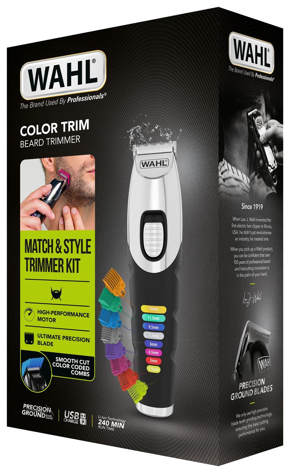 Wahl Tagliacapelli Senza Filo 8 Lunghezze Nero Acciaio Inox Batteria 240min