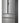 Haier French door refrigerator HB26FSSAAA Series 7 750L No Frost Titanium Silver