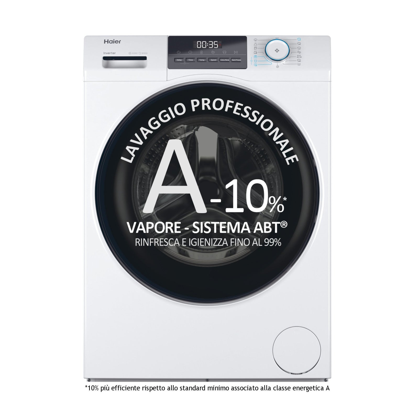 Haier HW80BP14929AS Lavatrice 8kg Carica Frontale 1400 Giri Classe A Bianco