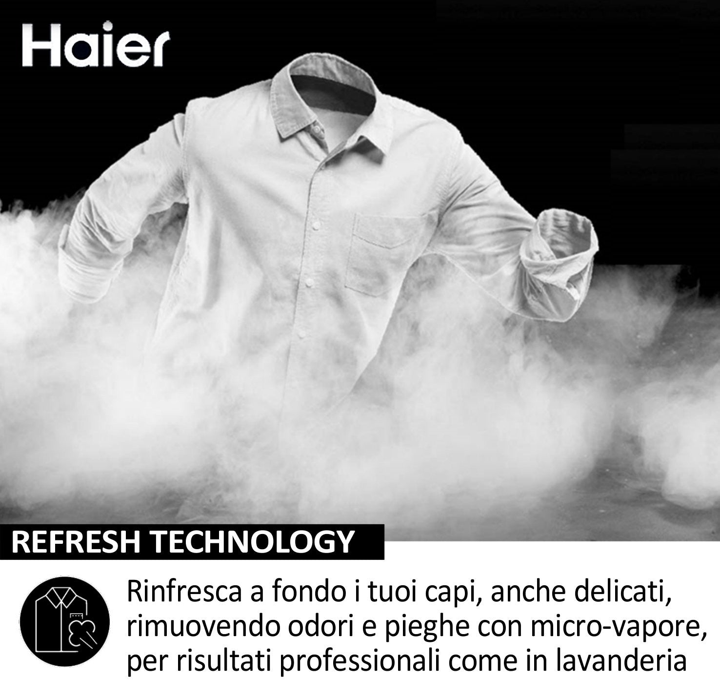 Haier HW80BP14929AS Lavatrice 8kg Carica Frontale 1400 Giri Classe A Bianco