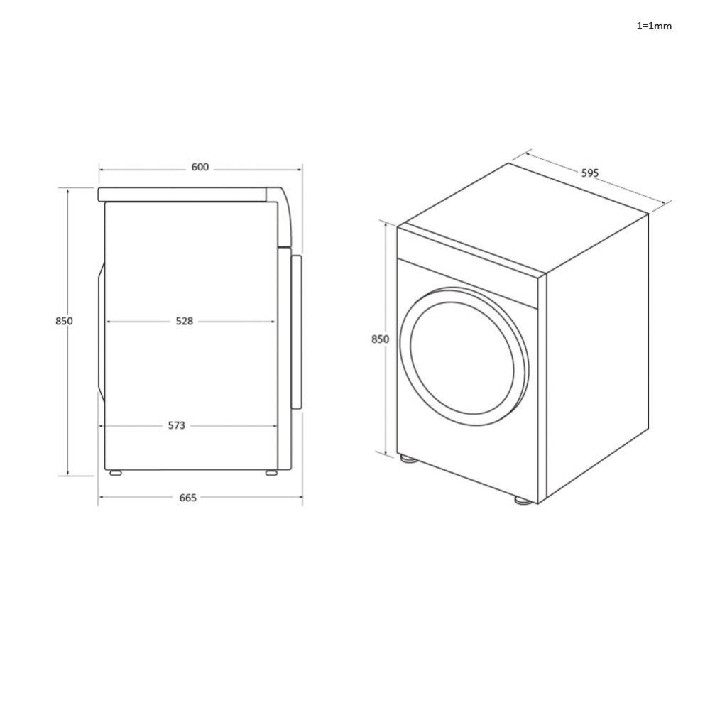 Haier Asciugatrice I-Pro Series 3 HD100-A2939 10kg A++ Pompa di calore Bianco