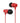 Lenovo Auricolari In-Ear HF118 con Microfono Jack 2,5mm Cavo Anti-Groviglio Rosso
