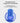 Oclean Easy Clean Blue Soft Rubber Replacement Heads for Oclean Ease
