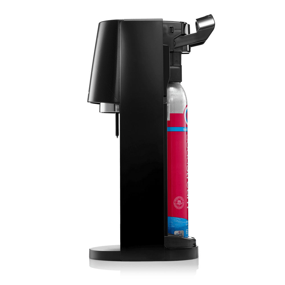 SodaStream E-Terra Gasatore Elettrico Nero con Bombola CO2 QuickConnect