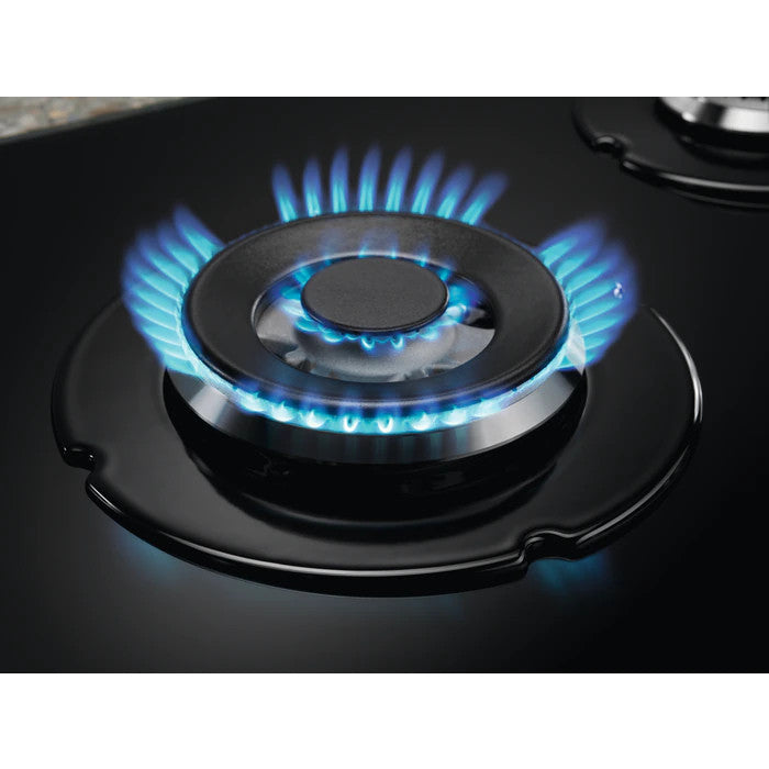 Electrolux EGG75372K Piano Cottura Gas 5 Fornelli 75cm da Incasso Nero Vetro