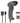 Hamlet HBCS2D100US Lettore di Codici a Barre Portatile 1D/2D CMOS Grigio USB RS-232