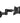 NuovaVideoSuono TV Wall Mount 94cm (37") Tiltable Black Distance 45cm
