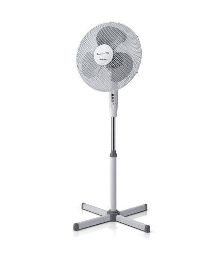 Ariete Ventilatore da Pavimento 40cm 3 Velocità Oscillante Regolabile Grigio/Bianco 45W