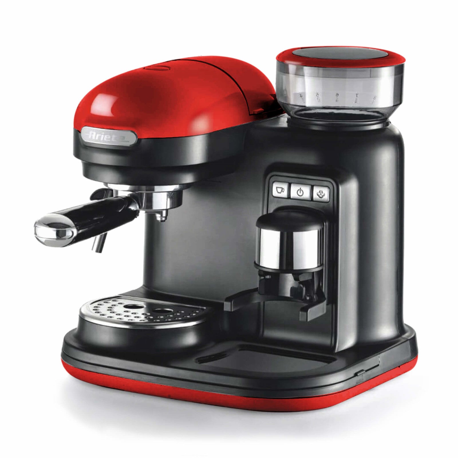 Ariete 1318 Macchina da Caffè Automatica con Macinacaffè Integrato 15 bar Rosso