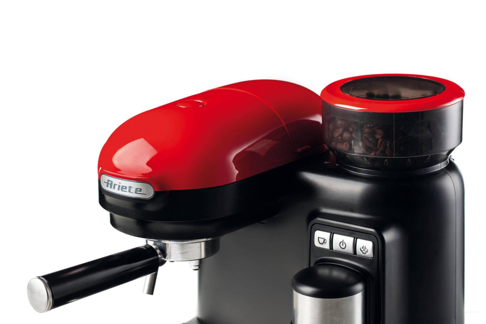 Ariete 1318 Macchina da Caffè Automatica con Macinacaffè Integrato 15 bar Rosso