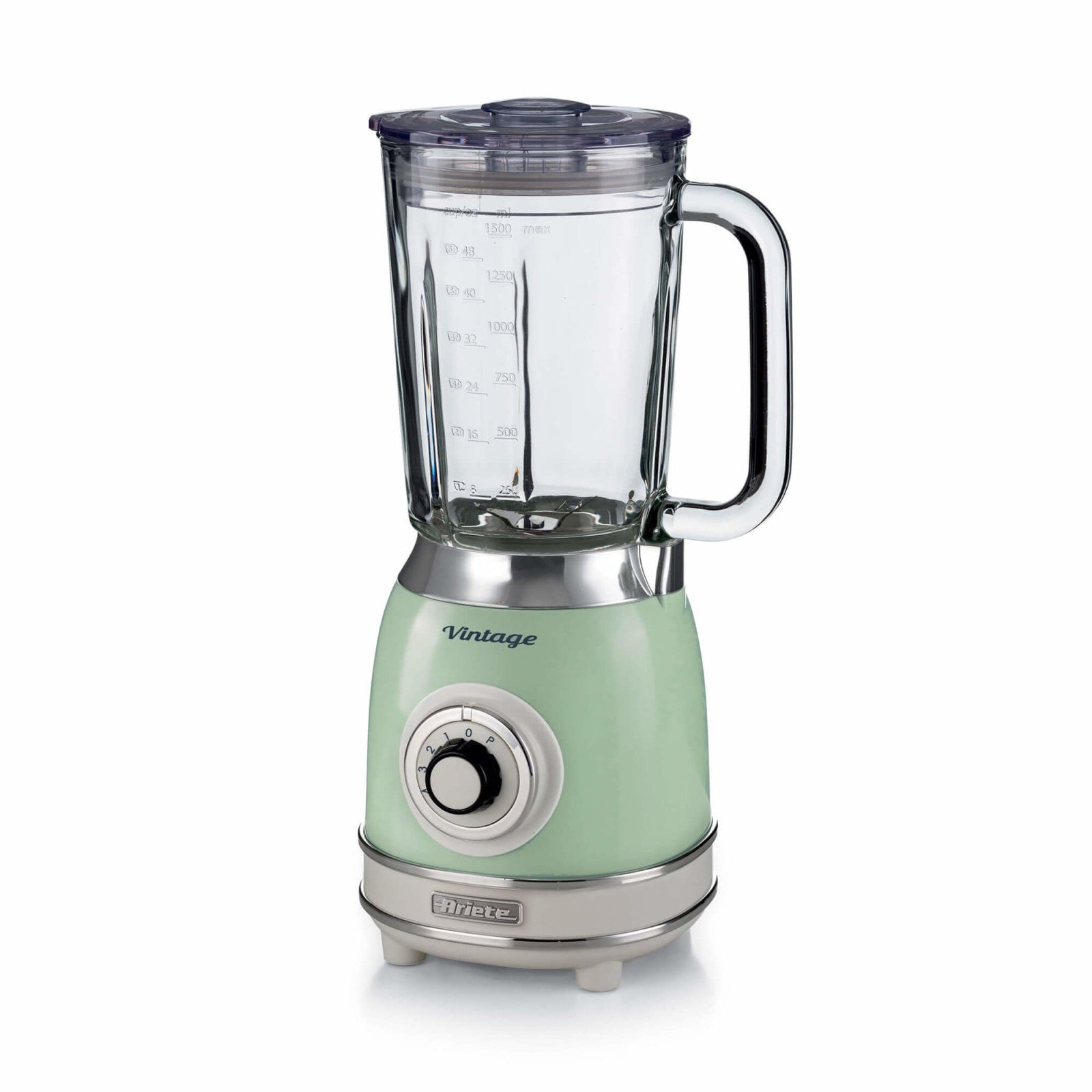 Ariete Frullatore Vintage 583 Verde 1,5L Vetro 1000W 4 Lame da Cucina