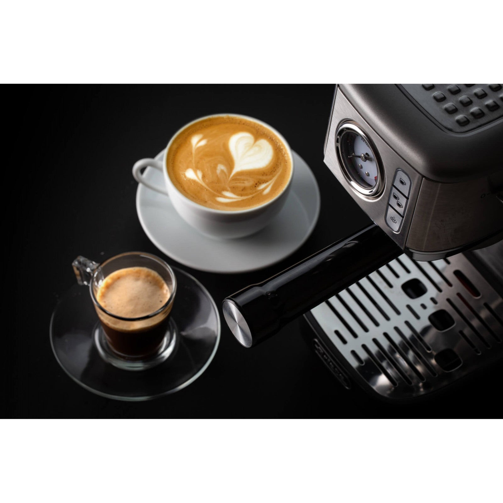 Ariete 1381 Macchina Espresso Manuale 15 bar Cialde ESE e Caffè Macinato 1300W