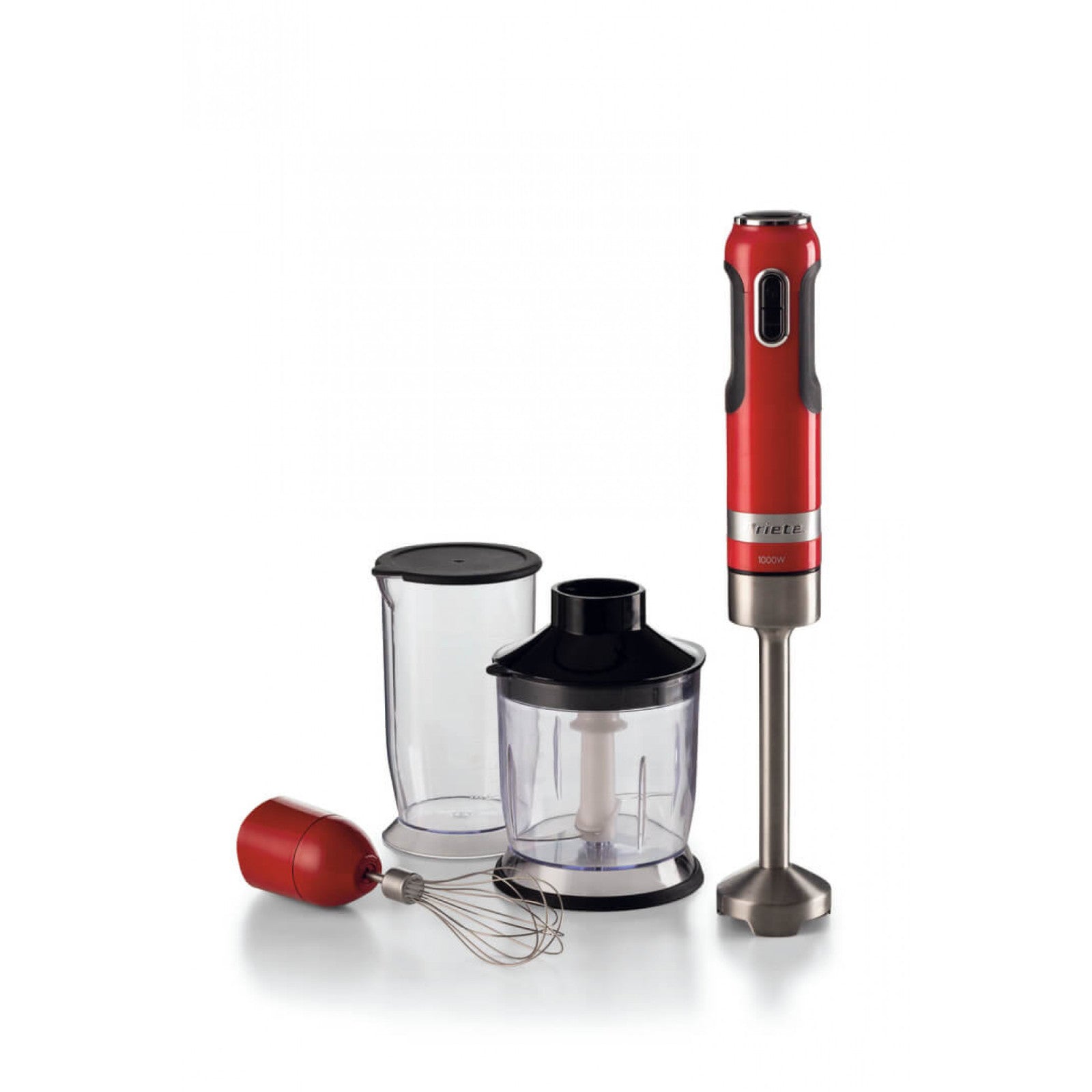 Ariete Frullatore ad immersione Moderna 602 1000W 10 velocità Turbo Rosso