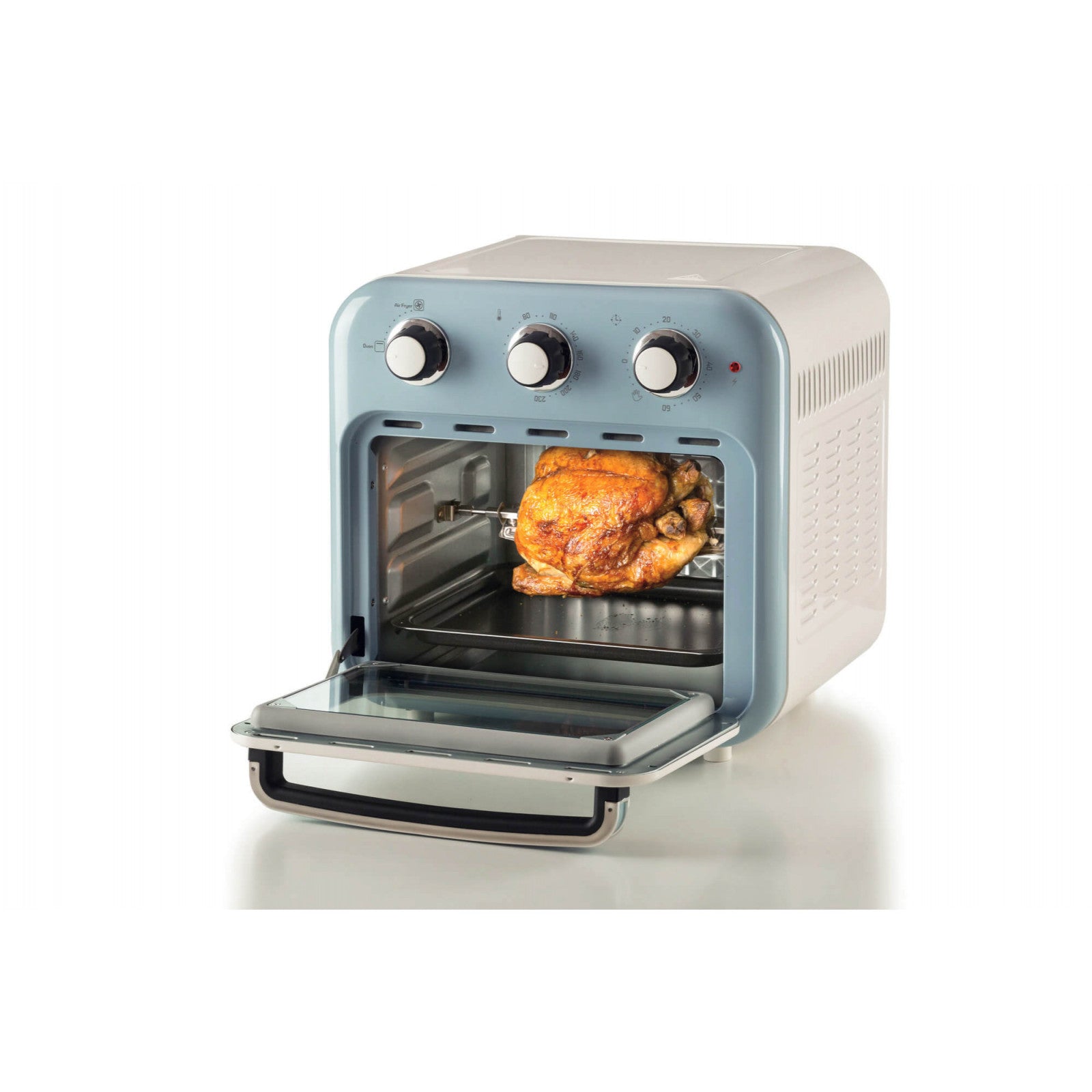 Ariete 4632 Friggitrice ad Aria e Forno 16L 1400W Celeste Vintage 2in1
