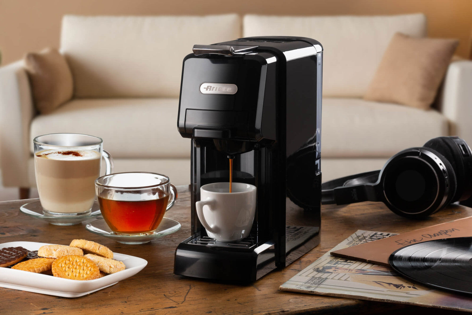 Ariete Macchina da Caffè Espresso 1304/1 Nero 19 bar Serbatoio 0,7L