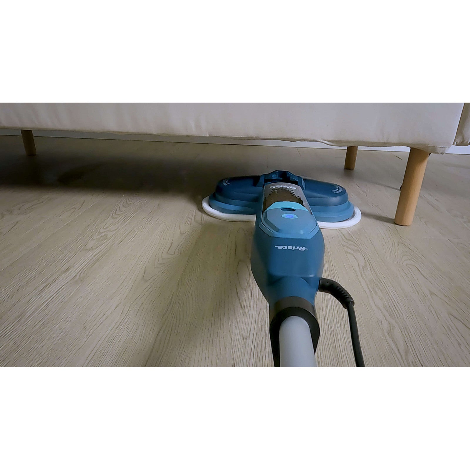 Ariete Dual Steam Scrub 4178/00 Scopa a Vapore 1200W, Serbatoio 400cc - Blu