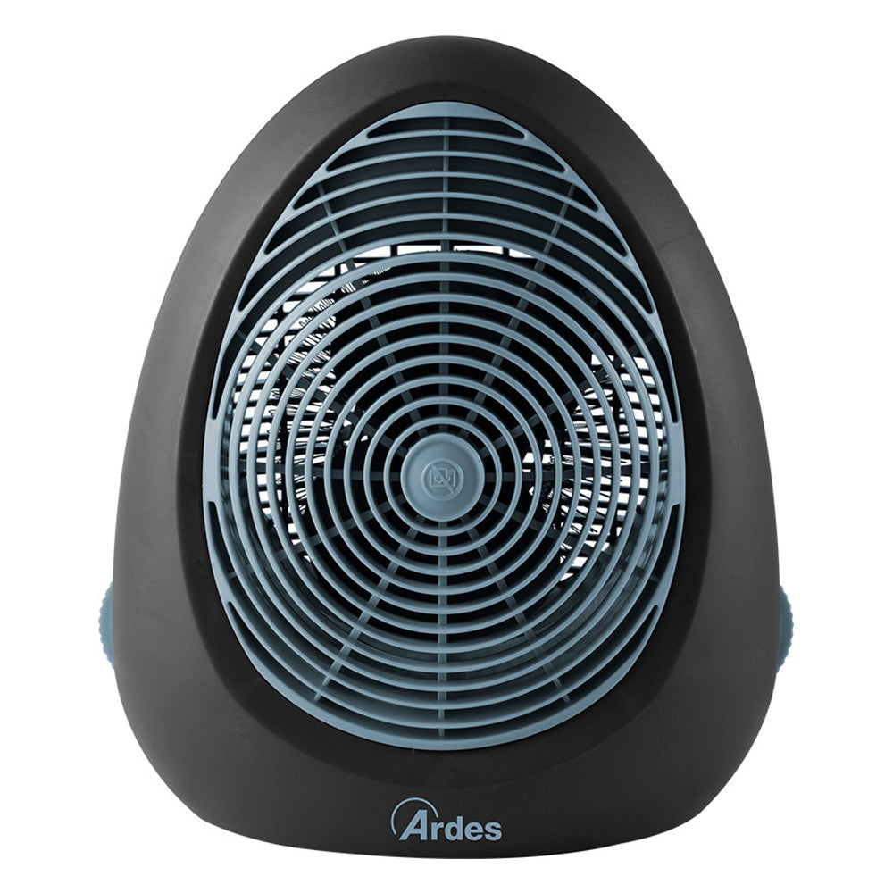 Ardes AR4F02N Stufetta elettrica 2000W con ventilatore, termostato regolabile, nero