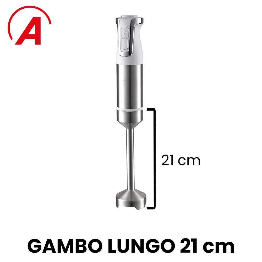 Ardes ARSET01 Frullatore a Immersione 3 in 1 1000W con Frusta e Tritatutto
