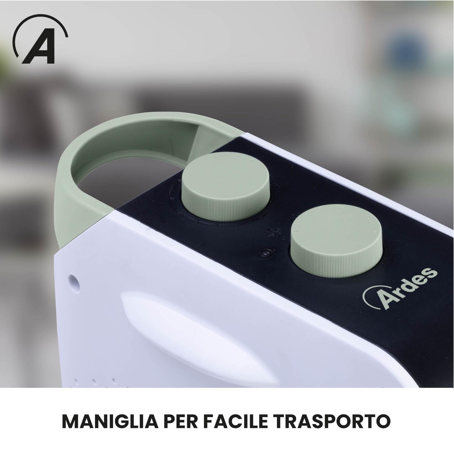 Ardes Termoventilatore AR4F15 Bianco 2000W Posizionabile Orizzontale/Verticale