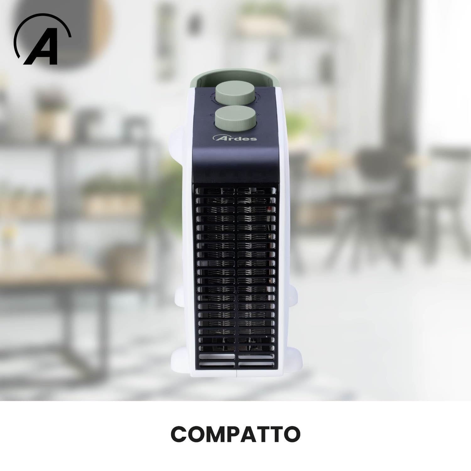 Ardes Termoventilatore AR4F15 Bianco 2000W Posizionabile Orizzontale/Verticale