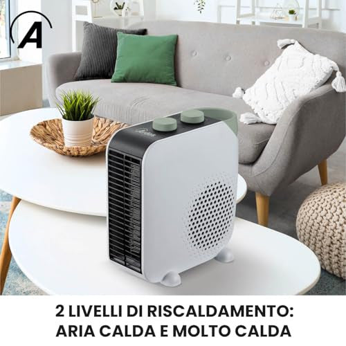 Ardes Termoventilatore AR4F15 Bianco 2000W Posizionabile Orizzontale/Verticale