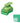 CWR Fustella Angolo Fiore Verde 25mm con Lama Nascosta per Scrapbooking